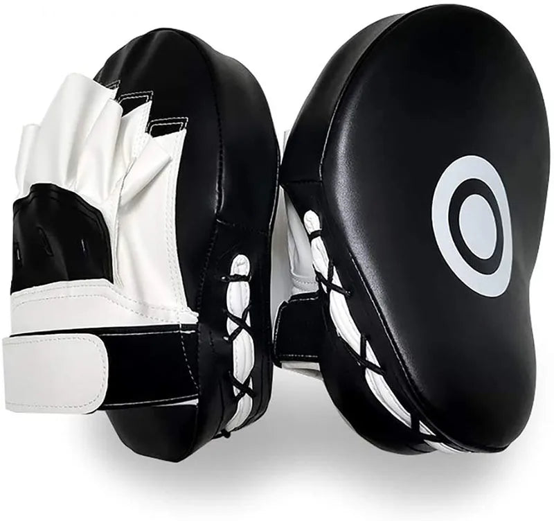 Curved PU Training Pads (1-2 Pack) – Focus Punching Mitts for Boxing, Taekwondo, Muay Thai & Karate (Adults & Kids)