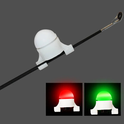 Electronic Fishing Bite Alarm - Battery Powered Rod Tip Indicator with Night Light for Carp Fishing