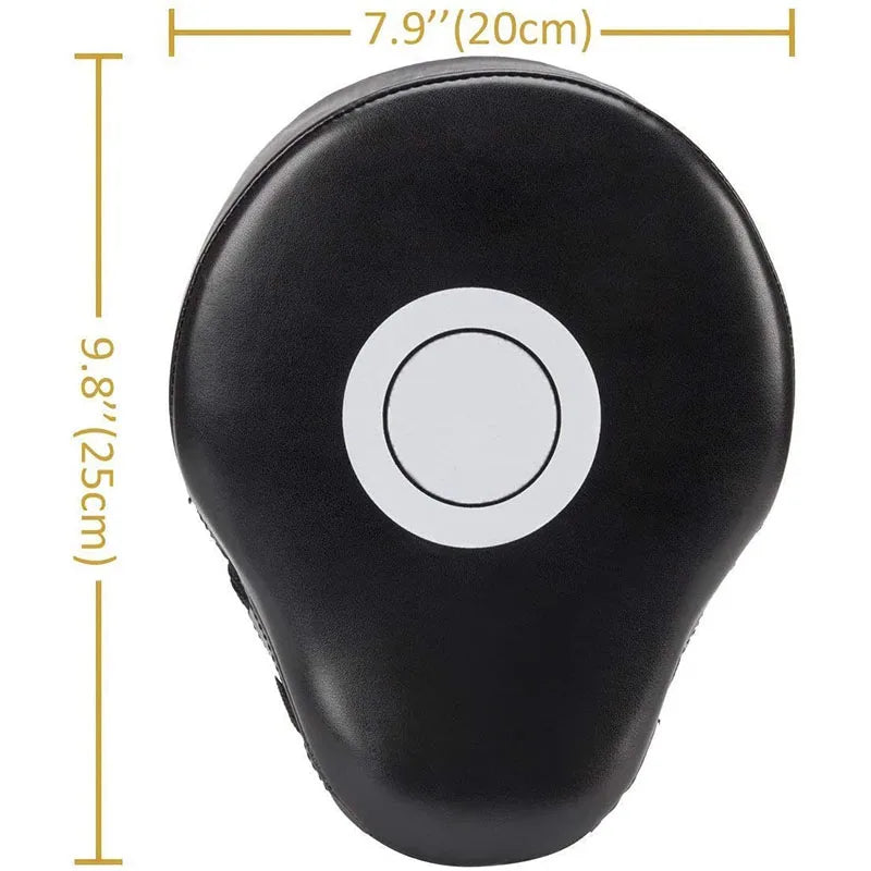 Curved PU Training Pads (1-2 Pack) – Focus Punching Mitts for Boxing, Taekwondo, Muay Thai & Karate (Adults & Kids)