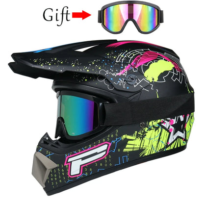 Children's Off-Road Motorcycle Helmet - Downhill AM DH Cross Bike Motocross Helmet