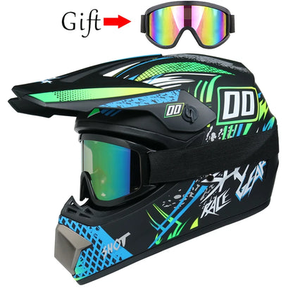 Children's Off-Road Motorcycle Helmet - Downhill AM DH Cross Bike Motocross Helmet