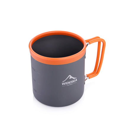 Premium Aluminum Camping Mug - Lightweight Outdoor Coffee Cup for Hiking, Trekking & Picnic Adventures