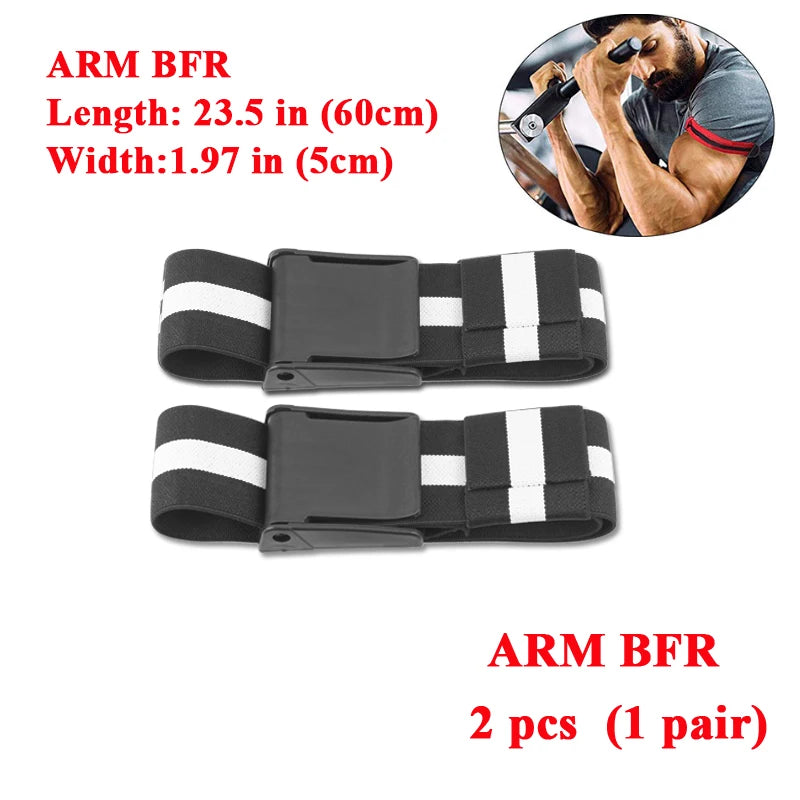 Blood Flow Restriction Bands - BFR Occlusion Training Wraps for Arms & Legs, Muscle Growth & Strength Training