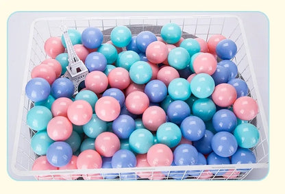 Colorful Ocean Ball Pit Balls - Eco-Friendly Non-Toxic Plastic Play Balls 5.5cm (50pcs Love & Star Shapes)