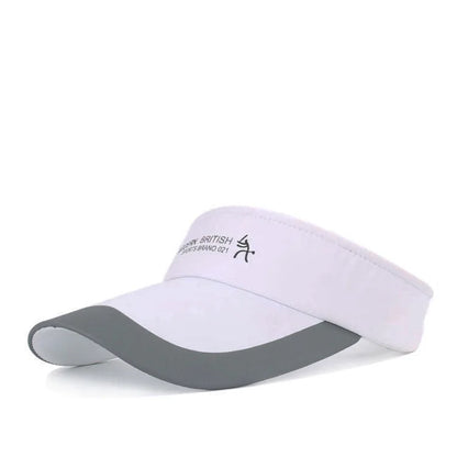 Adjustable Sports Visor Cap - Unisex Empty Top Sun Hat for Outdoor Activities