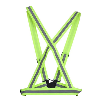 Adjustable Reflective Safety Vest - High-Visibility Elastic Straps for Night Running, Cycling & Outdoor Activities - Adults & Children