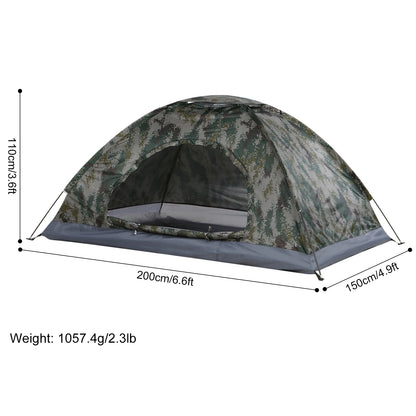 Ultralight 1/2 Person Camping Tent - Portable Hiking Tent with Anti-UV Coating for Outdoor Adventures