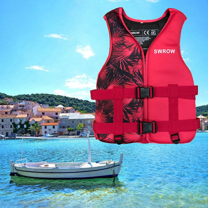 Adult & Children Neoprene Life Vest - Multi-Sport Buoyancy Jacket for Swimming, Boating, Skiing & Water Sports