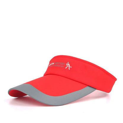 Adjustable Sports Visor Cap - Unisex Empty Top Sun Hat for Outdoor Activities