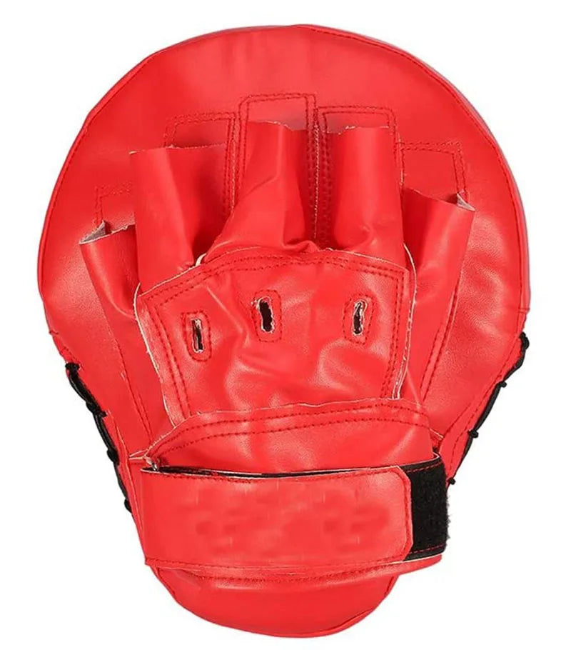 Curved PU Training Pads (1-2 Pack) – Focus Punching Mitts for Boxing, Taekwondo, Muay Thai & Karate (Adults & Kids)