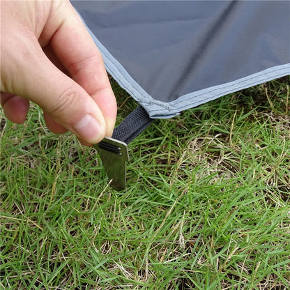 Ultralight Portable Waterproof Camping Mat - Large Travel Mattress with Pegs for Outdoor Picnic, Beach & Tent Use
