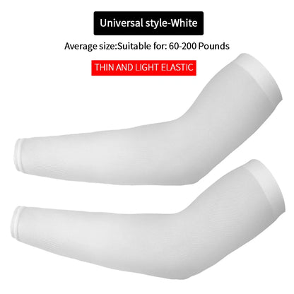 UV Protection Cycling Arm Sleeves - Long Fingerless Gloves for Running, Fishing, Golf, and Outdoor Sports
