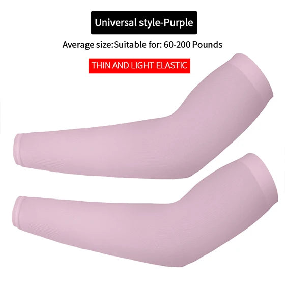 UV Protection Cycling Arm Sleeves - Long Fingerless Gloves for Running, Fishing, Golf, and Outdoor Sports