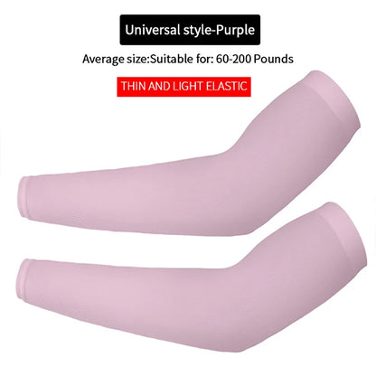 UV Protection Cycling Arm Sleeves - Long Fingerless Gloves for Running, Fishing, Golf, and Outdoor Sports