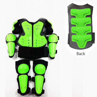 Youth Body Protection Armor Vest for Kids 1-1.7M - Motocross, Skiing & Skating Protective Gear