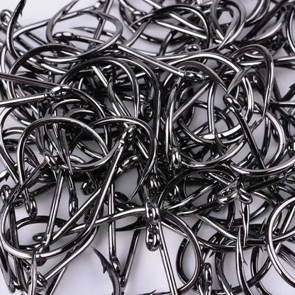 Japan Circle Eye Carp Fishing Hooks - Single Jig Hook Tackle (Size 2-22) - 50pcs/20pcs per Box