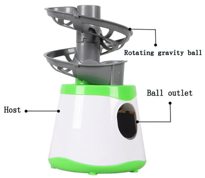 Dual-Power Portable Table Tennis Robot - Professional Ping Pong Ball Pitching Machine for Training