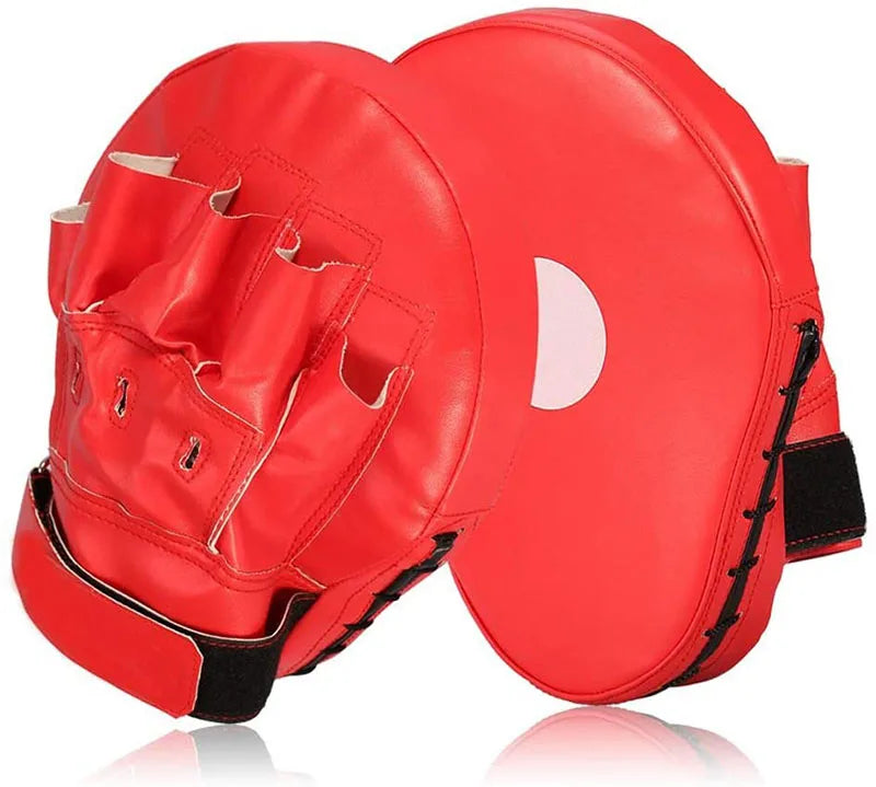 Curved PU Training Pads (1-2 Pack) – Focus Punching Mitts for Boxing, Taekwondo, Muay Thai & Karate (Adults & Kids)