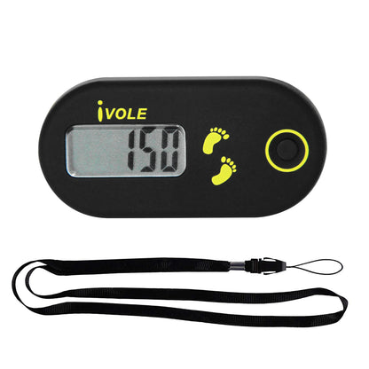 Clip-On Pedometer – Portable LCD Step Counter with Calorie Tracking for Fitness & Outdoor Sports