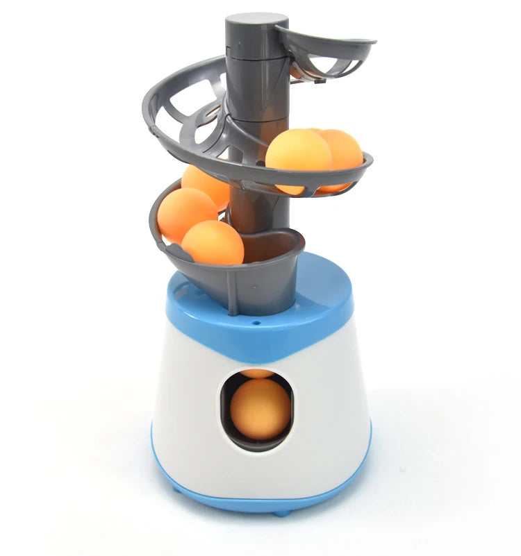 Dual-Power Portable Table Tennis Robot - Professional Ping Pong Ball Pitching Machine for Training