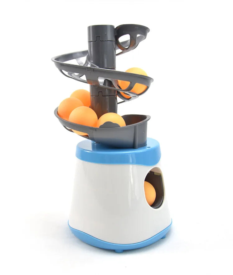 Dual-Power Portable Table Tennis Robot - Professional Ping Pong Ball Pitching Machine for Training
