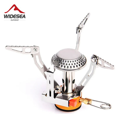 Portable Foldable Gas Camping Stove - One-Piece Outdoor Burner for Picnic, Hiking & Survival