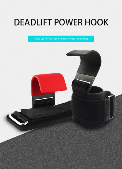 Professional Weight Lifting Hook Grips with Wrist Wraps