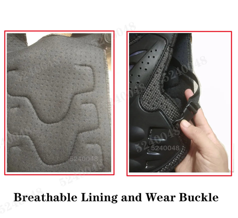 Youth Body Protection Armor Vest for Kids 1-1.7M - Motocross, Skiing & Skating Protective Gear