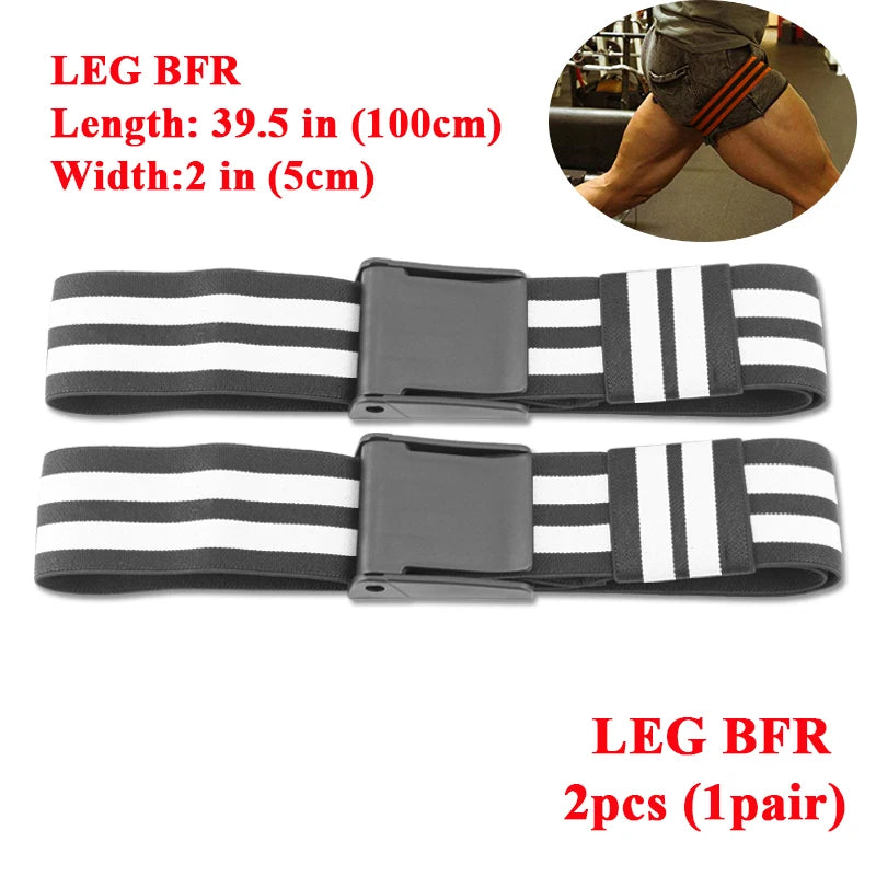 Blood Flow Restriction Bands - BFR Occlusion Training Wraps for Arms & Legs, Muscle Growth & Strength Training