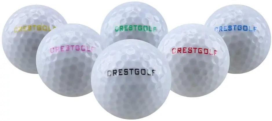 LED Glow Golf Balls with Logo - Night Training Pack (3/6/10/30 Pieces) - 6 Color Options Available