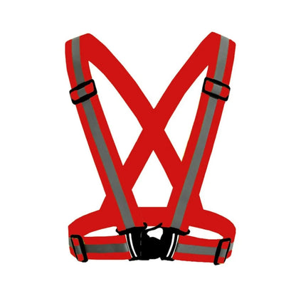 Adjustable Reflective Safety Vest - High-Visibility Elastic Straps for Night Running, Cycling & Outdoor Activities - Adults & Children