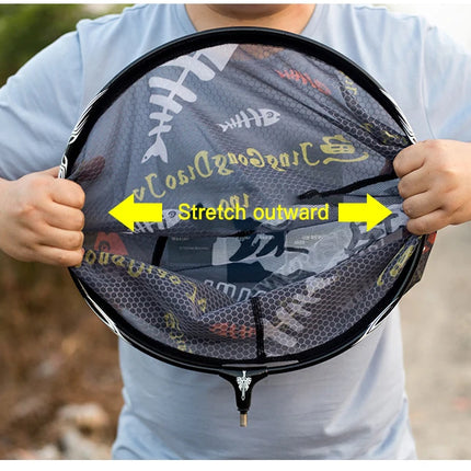Ultra Light Carbon Titanium Alloy Fishing Net - Anti-Hook Deep Net Head with Solid Construction