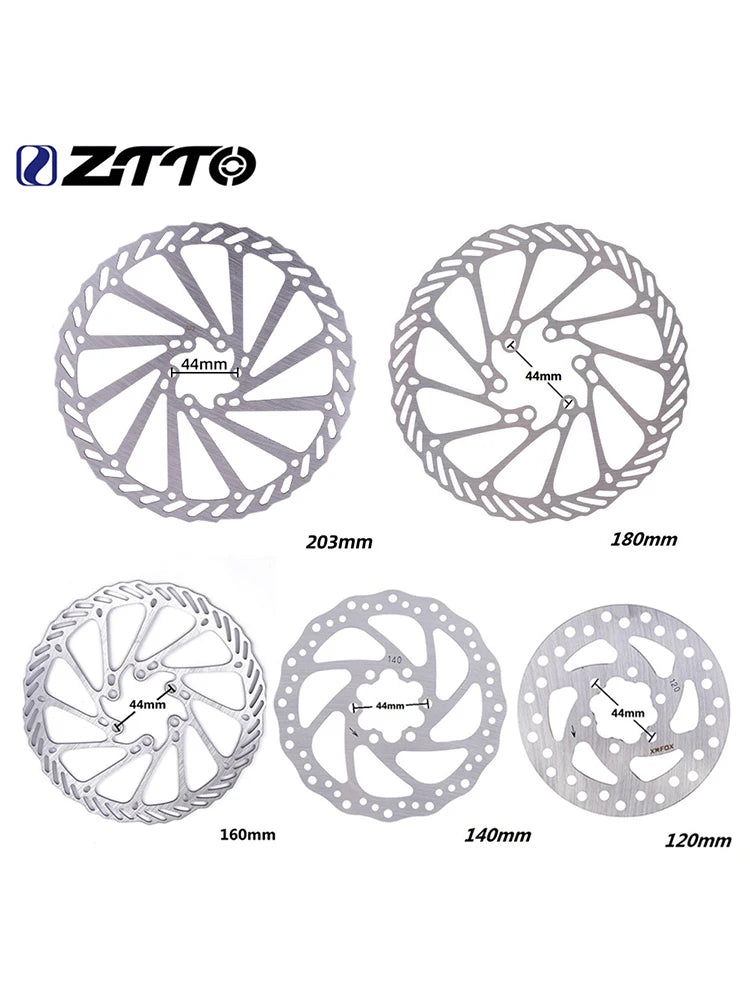 ZTTO Bicycle Brake Rotor 120 140 160 180 203mm 6 in Stainless Steel Hydraulic Brake Rotor MTB Road Bike Disc Brake With T25 Bolt