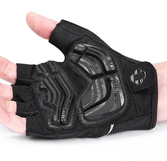 Half-Finger Gel Cycling Gloves - Shockproof Padded Sport Gloves for Men & Women