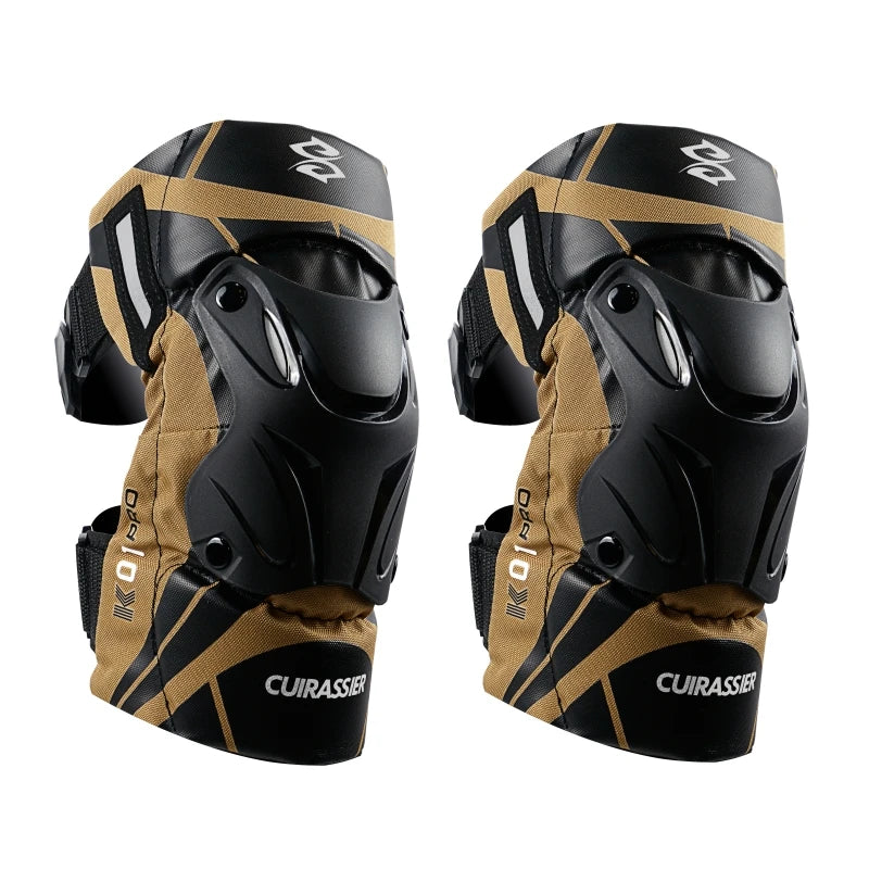 Cuirassier MX Motorcycle Knee Pads - Night Reflective Motocross Racing Guards Protection