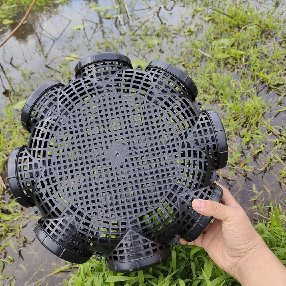 Multi-Hole Fishing Trap Cage - 3/6/8 Holes Plastic Shrimp Crayfish Lobster Catcher Net for Outdoor Fishing - Easy Installation