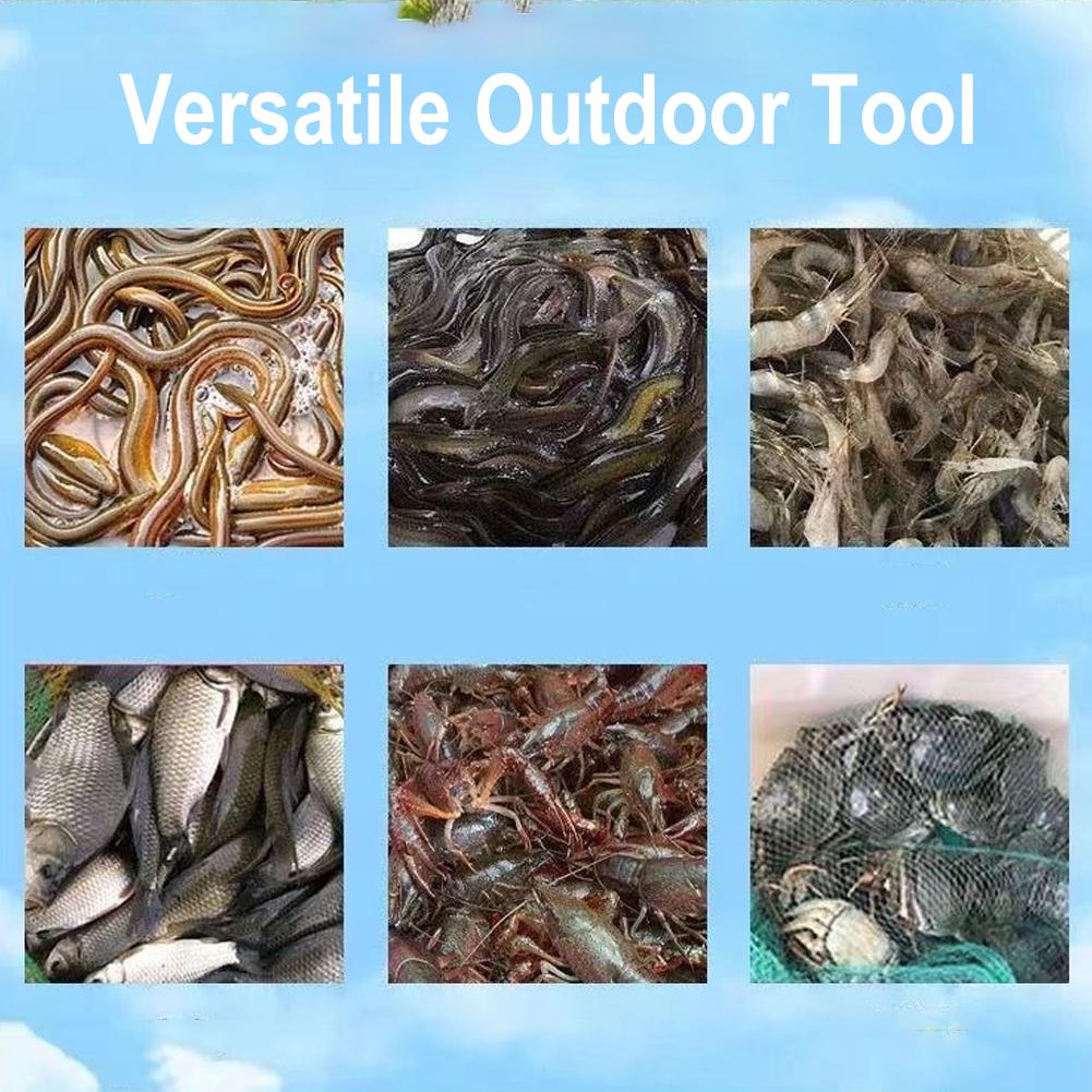 Multi-Hole Fishing Trap Cage - 3/6/8 Holes Plastic Shrimp Crayfish Lobster Catcher Net for Outdoor Fishing - Easy Installation