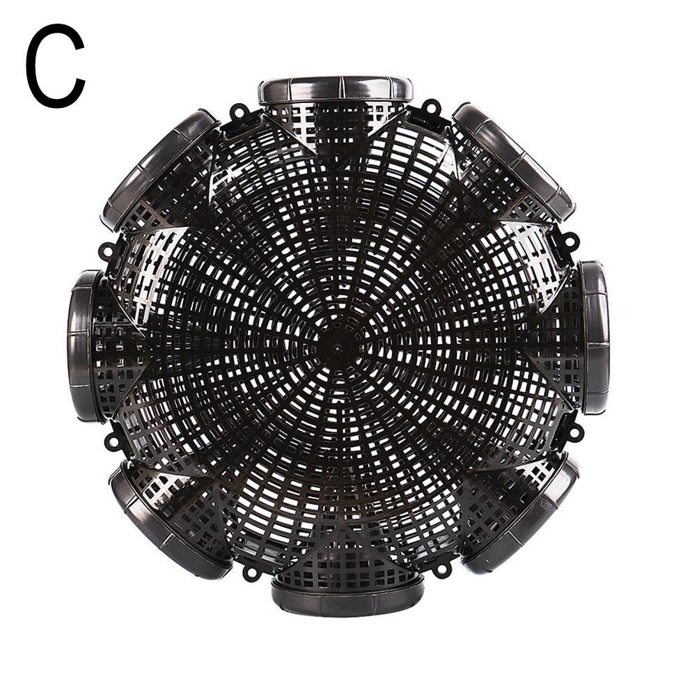 Multi-Hole Fishing Trap Cage - 3/6/8 Holes Plastic Shrimp Crayfish Lobster Catcher Net for Outdoor Fishing - Easy Installation