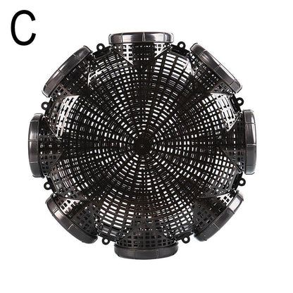 Multi-Hole Fishing Trap Cage - 3/6/8 Holes Plastic Shrimp Crayfish Lobster Catcher Net for Outdoor Fishing - Easy Installation