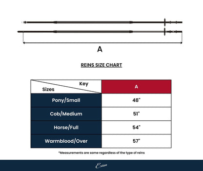 ExionPro Rubber Lined Leather Reins