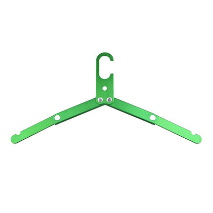 Portable Aluminum Alloy Folding Hanger - Space-Saving Coat Drying Rack for Camping and Travel