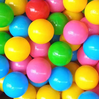 Colorful Ocean Ball Pit Balls - Eco-Friendly Non-Toxic Plastic Play Balls 5.5cm (50pcs Love & Star Shapes)
