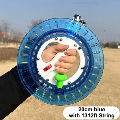 Premium PET Kite Line Winder with Lock - Fire Wheel String Spool - 18/20/22/26cm - Flying Kite Reel with String
