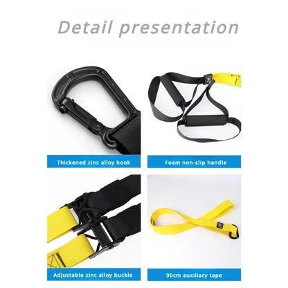 Suspension Training Strap System – Adjustable Full Body Resistance Bands for Strength and Fitness