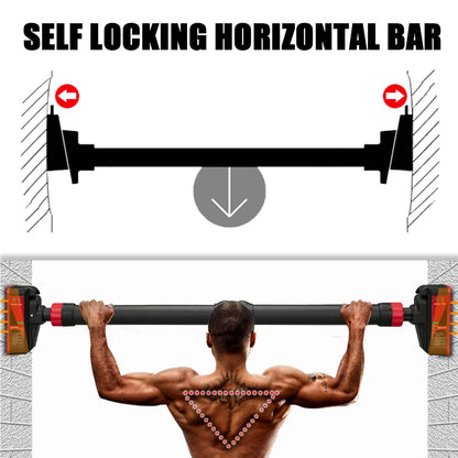 Adjustable Doorway Pull-Up Bar with Level Gauge — 200kg Capacity