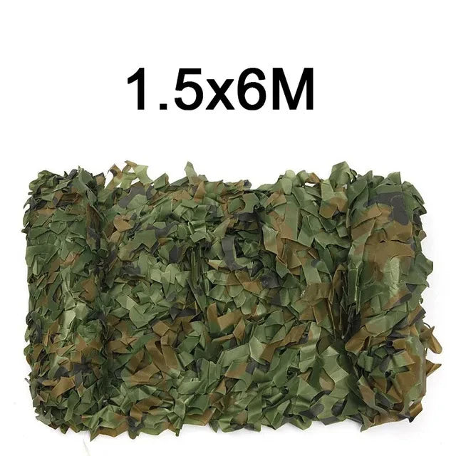Oxford Polyester Camouflage Netting - 1.5m Wide Camo Net for Hunting, Shooting, Camping & Outdoor Concealment