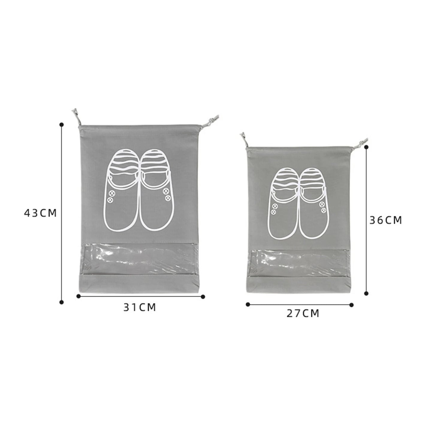 Waterproof Nylon Drawstring Storage Bag - Multi-Purpose Travel & Sports Organizer Pouch