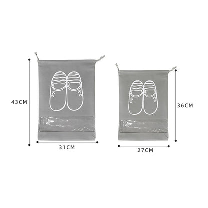 Waterproof Nylon Drawstring Storage Bag - Multi-Purpose Travel & Sports Organizer Pouch