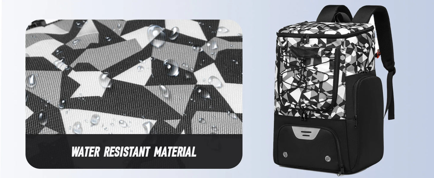 Sports Backpack with Shoe Compartment - Football, Basketball & Soccer Training Bag for Men