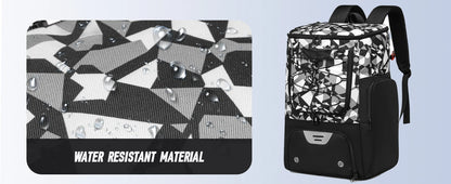 Sports Backpack with Shoe Compartment - Football, Basketball & Soccer Training Bag for Men